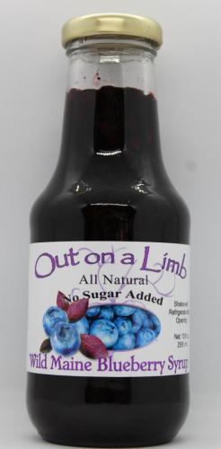 No Sugar Added Wild Maine Blueberry Syrup