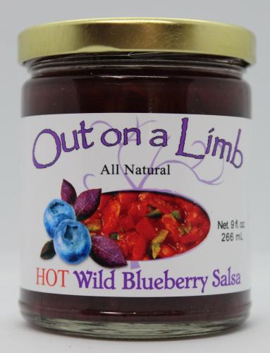 All Natural Hot Wild Blueberry Salsa
