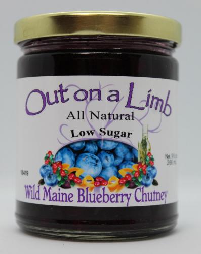 Low Sugar Wild Maine Blueberry Chutney