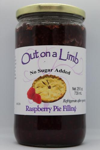 No Sugar Added Raspberry Pie Filling