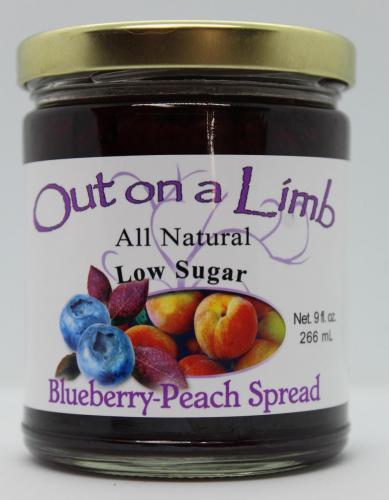 Low Sugar Blueberry-Peach Spread